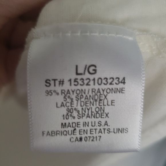 Warehouse one cream white lace tank top large - Picture 3 of 4